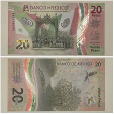 México - P132(1) 2021(5) 20 pesos 2021 polímero FE comemorativa 