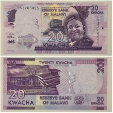 Malauí - P63f 20 kwacha 2020 FE 